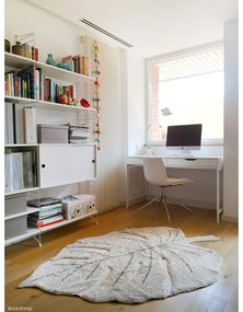 Béžový prateľný ručne tkaný bavlnený detský koberec 120x180 cm Monstera Natural – Lorena Canals