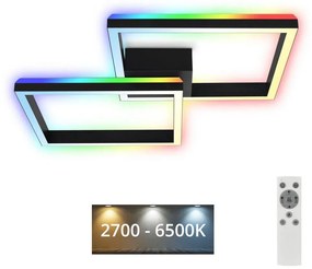 Brilo Brilo - LED RGBW Stmievateľný prisadený luster FRAME 2xLED/17W/230V 2700-6500K+ DO BL1268