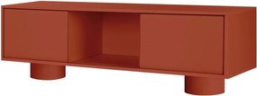 TV stolík v terakotovej farbe 160x48x42 cm Taro – noo.ma