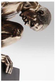KARE DESIGN Dekoratívny predmet Nude Man Stand 35 cm bronzový 35,5 × 25,5 × 12,5 cm