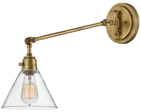 Hinkley HK-ARTI-1W-HB-CG - Nástenná lampa ARTI 1xE27/60W/230V mosadz