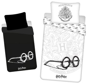 Jerry Fabrics Bavlnené posteľné prádlo svietiaceHarry Potter, 140 x 200 cm, 70 x 90 cm