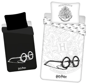 Jerry Fabrics Bavlnené posteľné prádlo svietiaceHarry Potter, 140 x 200 cm, 70 x 90 cm