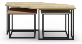 Konferenčné stolíky v súprave 3 ks 60x111,5 cm Zoya – Marckeric