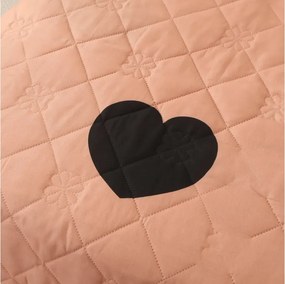 Letná prikrývka HEARTIX 140x200 cm, oranžová