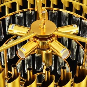 Brilagi - Luster na reťazi ECLIPSE 7xE14/10W/230V pr. 48 cm zlatá