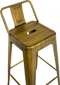 Kovová barová stolička Mason - Zlatá