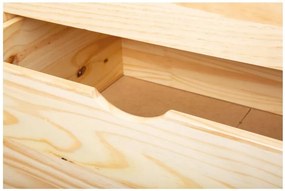 Inter Link Funkčná posteľ s 2 integrovanými nočnými stolíkmi (Claas – prírodná, 90 x 200 cm)  (100180021)