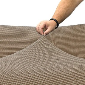 Super strečové poťahy NIAGARA oriešková relaxačné kreslo (š. 70 - 90 cm)