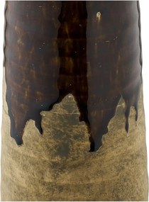 Hnedá keramická vysoká váza (výška 39 cm) – House Nordic