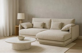 Béžová rohová pohovka (pravý roh) Torino – Micadoni Home