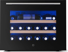 Klarstein Illuminosa vstavaná chladnička na víno | Moderná | UV ochrana | 61 litrov | 19 fliaš | 60 cm