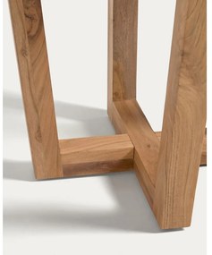 Okrúhly jedálenský stôl z masívu akácie v prírodnej farbe ø 90 cm Nahla – Kave Home