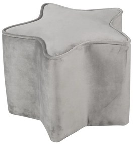 Svetlosivý zamatový detský puf Lil Sofa – Roba