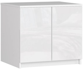 Nadstavec na skrinku Star 60 cm biely lesk