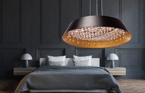 Toolight Toolight, LED závesné svietidlo Cristal 20W APP1028-CP, čierna, OSW-01233