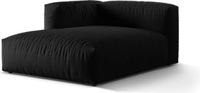 Čierny modul pohovky (ľavý roh) Martina – Micadoni Home