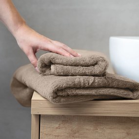Goldea bambusový uterák/osuška soft lux - hnedý 70 x 140 cm