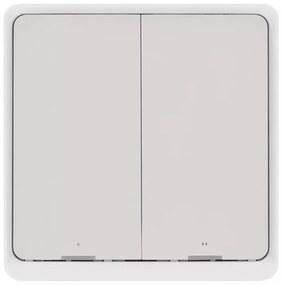 Vypínač 2-tlačidlový GoSmart 1xCR2430 Tuya biela