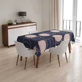 Sablio Obrus Kruhy a bodky - 90x90 cm