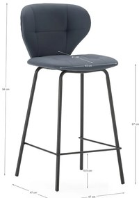Tmavosivé barové stoličky v súprave 2 ks (výška sedadla 67 cm) Maura – Marckeric