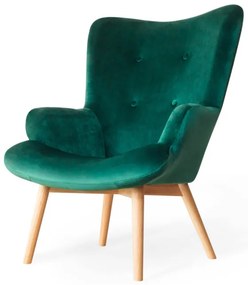 Kreslo MOSS zamatové zelené SS22 925799