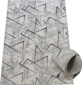 Koberec Esprit 3608 GREY – sivý so vzorom, 100% polyester Rozmer: 160x220 cm