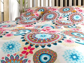 Obliečky z mikrovlákna GEOMANDALA farebné Rozmer obliečky: 70 x 90 cm | 140 x 200 cm