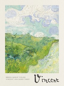 Obrazová reprodukcia Green Wheat Fields - Vincent van Gogh, (30 x 40 cm)