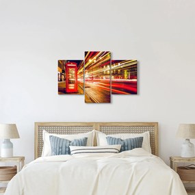 Obraz červené londýnske telefónne búdky (90x60 cm)