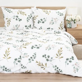 4Home Bavlnené obliečky Eukalyptus, 135 x 200 cm, 80 x 80 cm