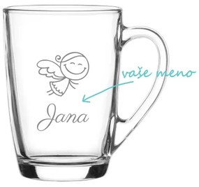 Vianočný hrnček ALA s motívom anjela a menom