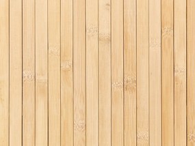 Bambusový kôš s vekom svetlé drevo KALTHOTA Beliani
