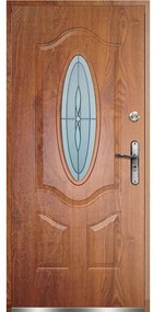 Dvere vchodové Florencja 90L zlatý dub