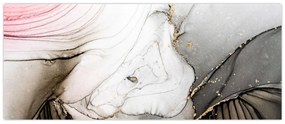 Obraz - Mramorový atrament (120x50 cm)