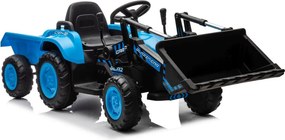 LEAN CARS Elektrický traktor s lyžicou BW-X002A modrý