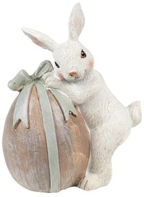 Dekorácie Zajačik pri vajíčku - 8*5*11 cm