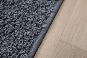 Vopi koberce Kusový koberec Color Shaggy sivý štvorec - 180x180 cm