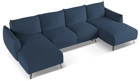 Modrá rohová pohovka Malie – Makamii