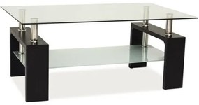 Konferenčný stolík Lisa Basic II, číra / wenge