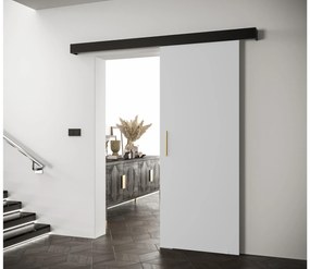 Posuvné dvere 80 cm Slavdro 1 (biela matná + čierna matná). Akcia -6%. Vlastná spoľahlivá doprava až k Vám domov. 1108786