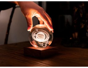 Tmavohnedá svetelná dekorácia na USB Amber – Gingko