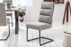 Stolička/konzola Comfort svetlo-šedá štruktúrovaná tkanina
