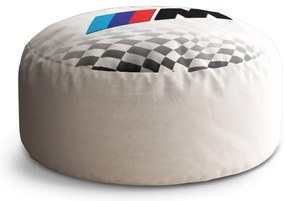 Taburet Circle MPERFORMANCE šachovnica, biela