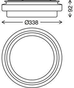 Briloner 3459-015 - LED Stropné svietidlo CAKE LED/18W/230V