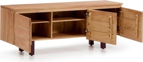 TV stolík z masívu akácie v prírodnej farbe 150x58x40 cm Uxue – Kave Home