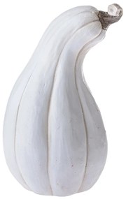 Jesenná dekorácia Tekvička oválna biela, 27 x 42,2 x 23,7 cm, Mg