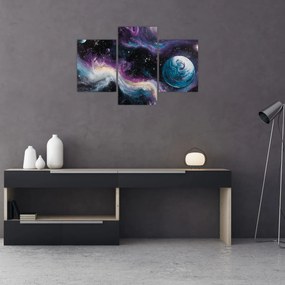 Obraz - Maľovaný vesmír (90x60 cm)