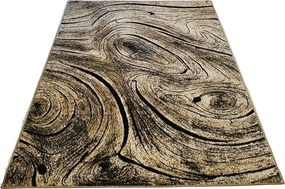 HU Hnedý koberec Loft Loft-260 so vzorom dreva Rozmer: 60x100 cm
