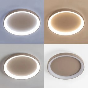 BRILAGI - LED stmievateľné stropné svietidlo FALCON II LED/108W/230V pr. 80 cm béžové + diaľkové ovládanie